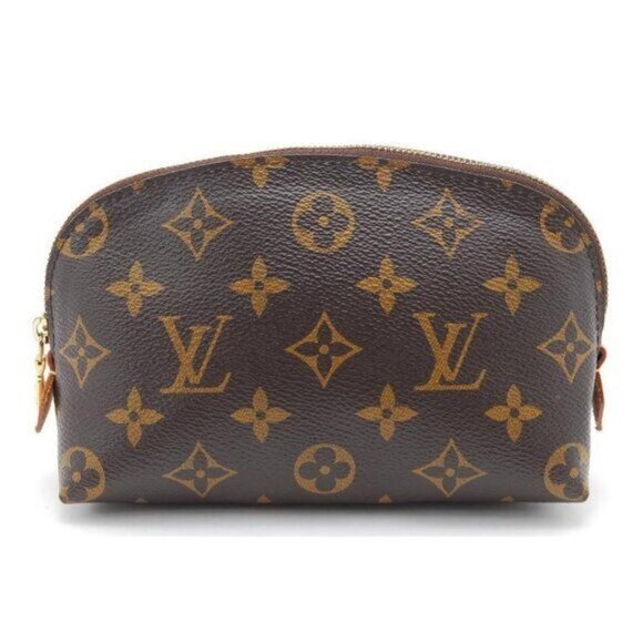 Authentic Louis Vuitton Cosmetic Vanity Makeup Pochette Pouch Bag Monogram Case - Picture 1 of 11